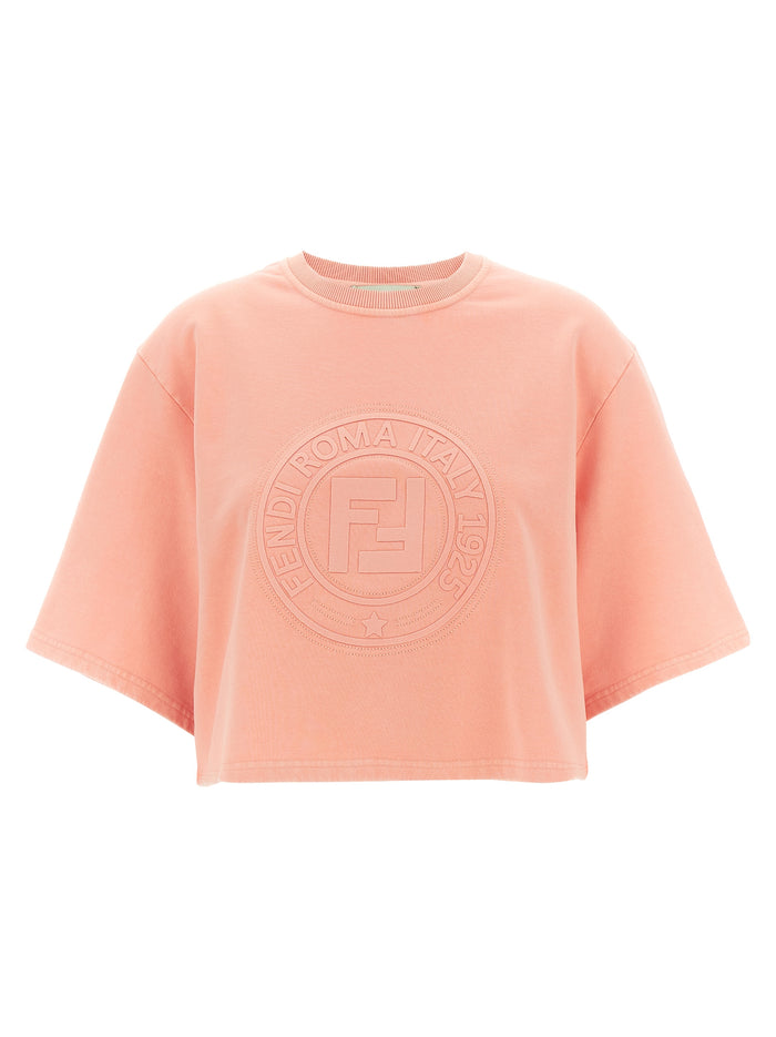 3D Fendi Roma sweatshirt Pink Cotton