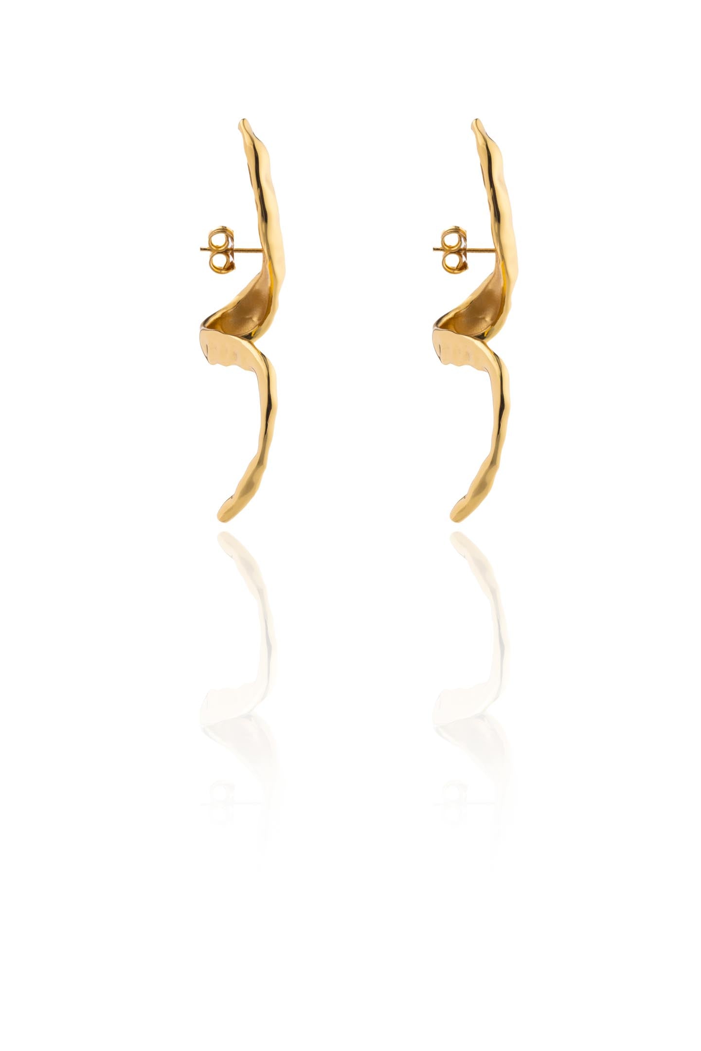 Earring Snake Gold Oro Earrings