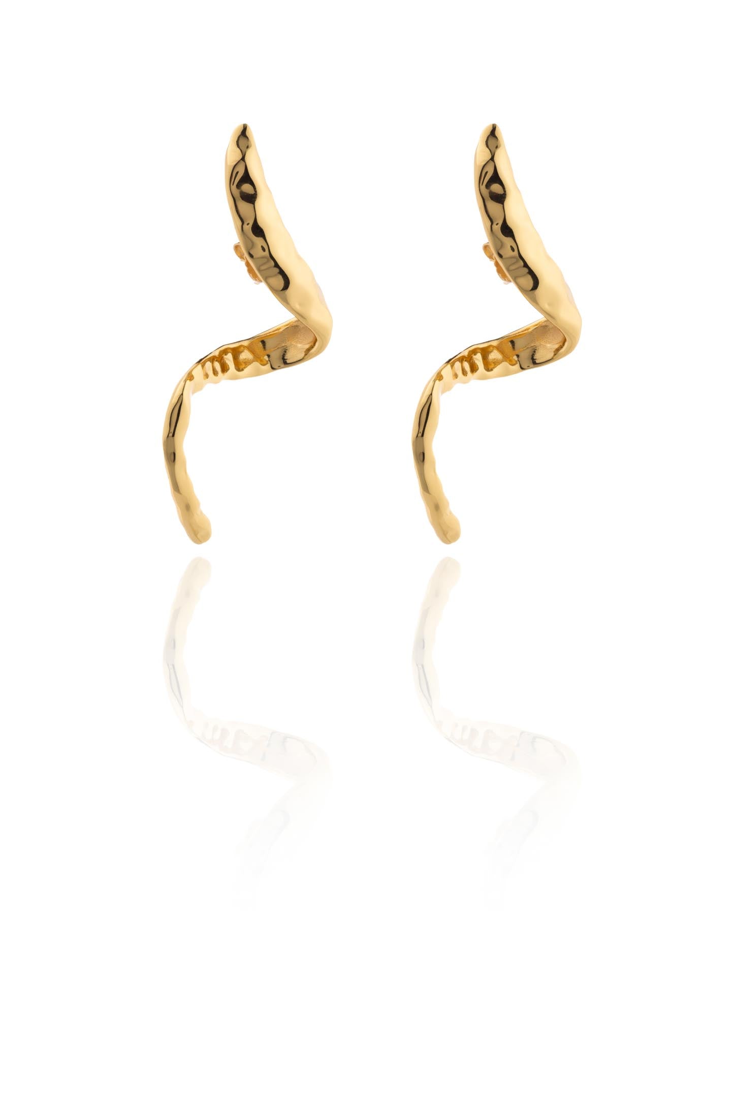 Earring Snake Gold Oro Earrings