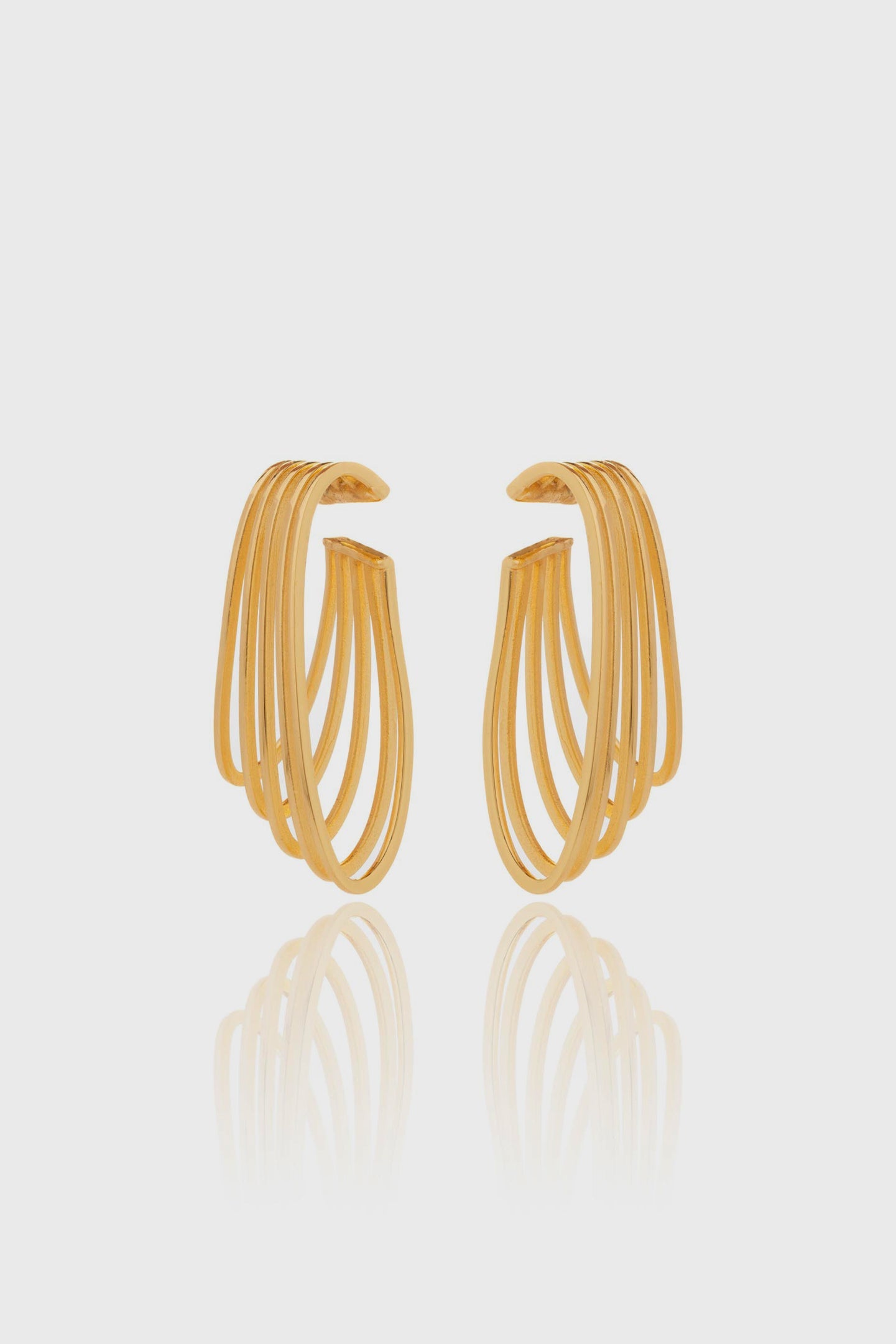 Ear Cuff La Cage Gold Couple Oro Earrings