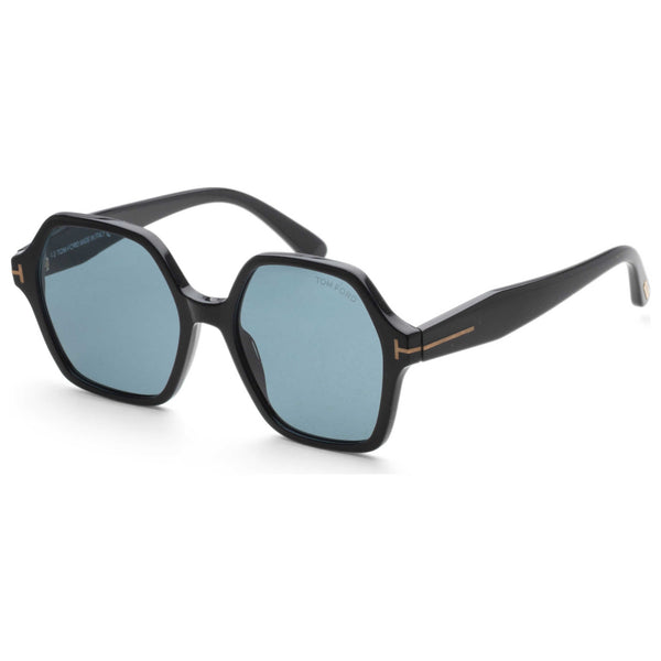 Preloved - Tom Ford Womens Romy 56 Shiny Black Sunglasses Ft1032-01a-56 One Color