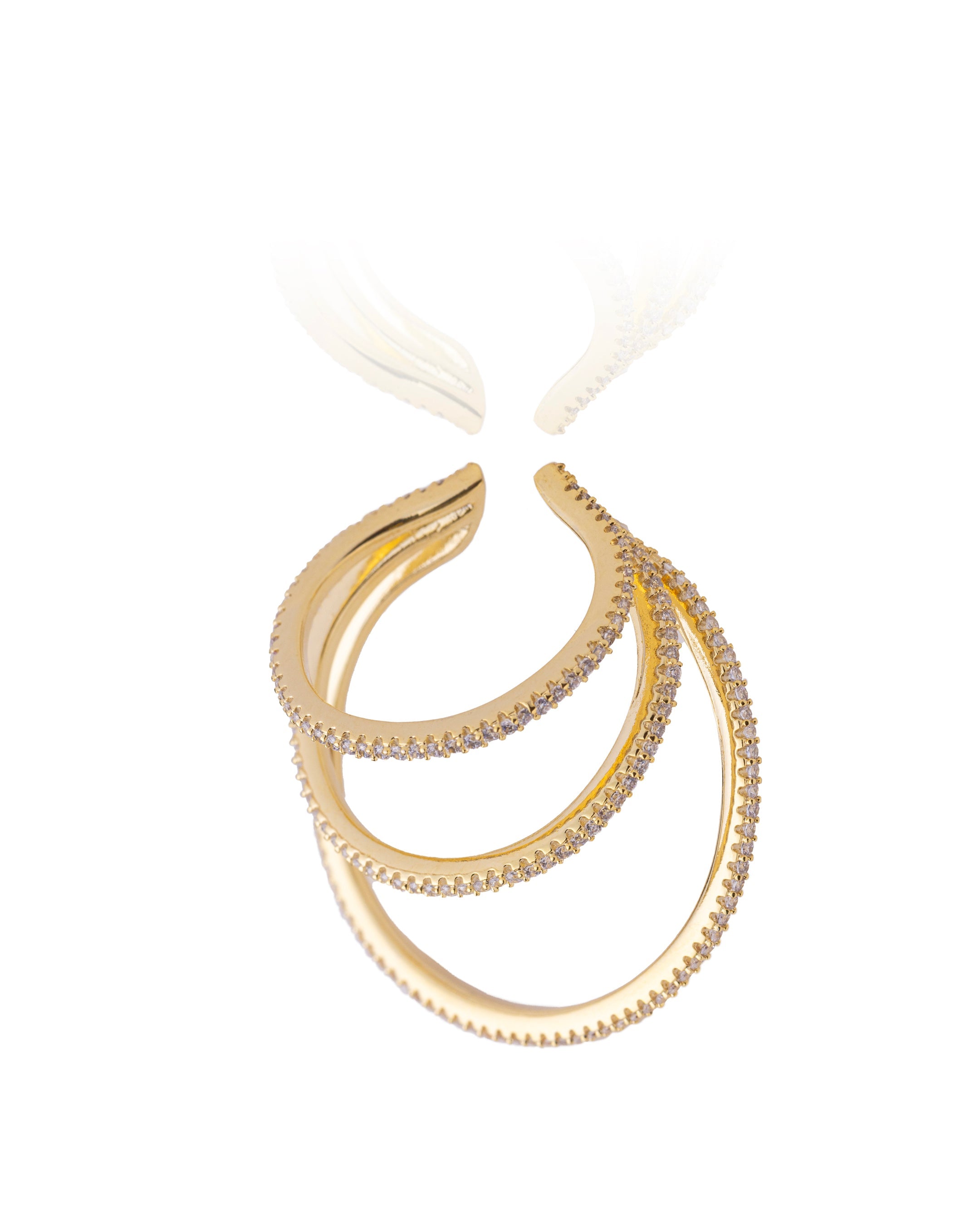 Ear Cuff Jade Gold __single__ Earrings
