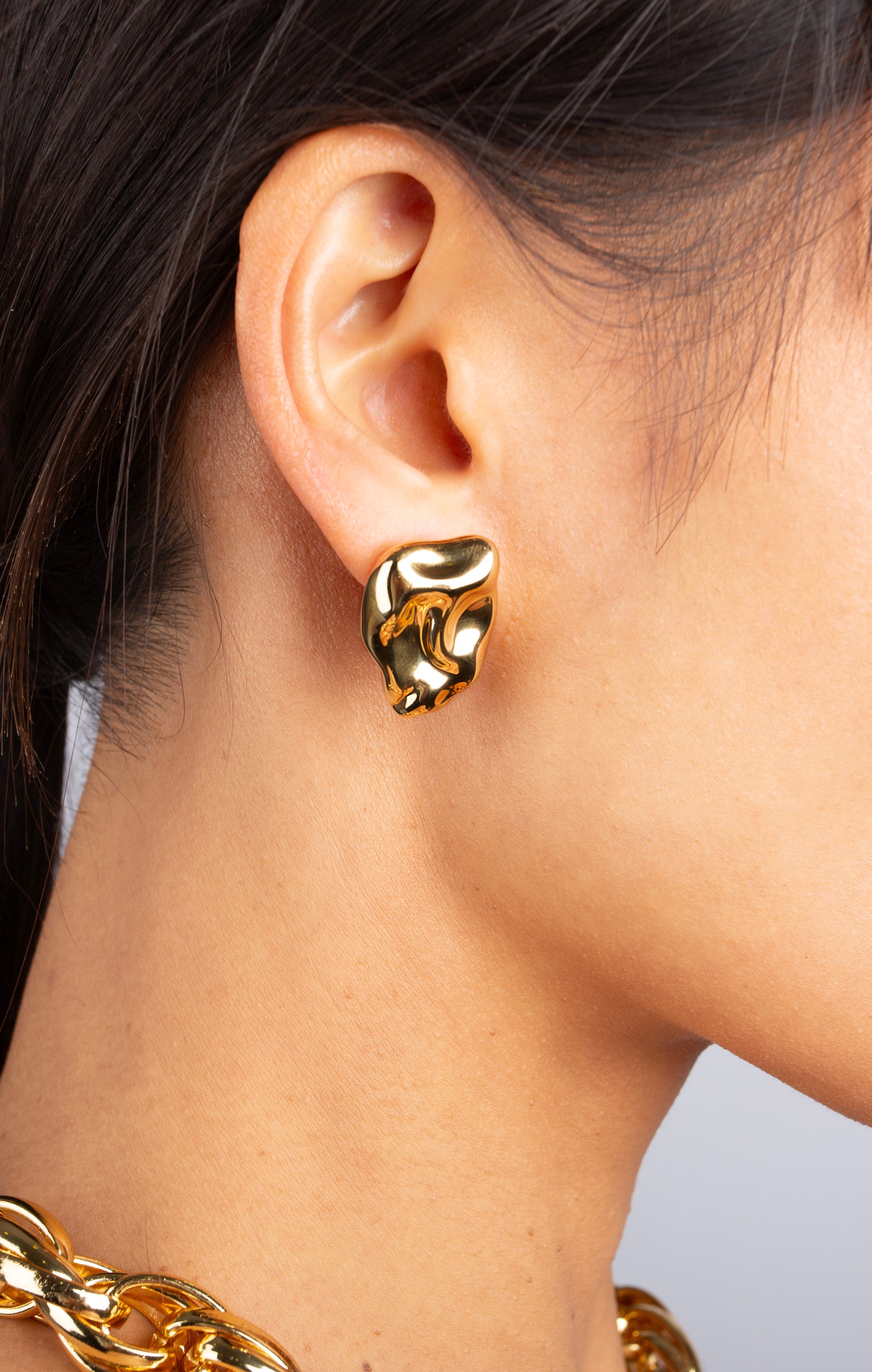 Earring Tooth Gold Oro Earrings