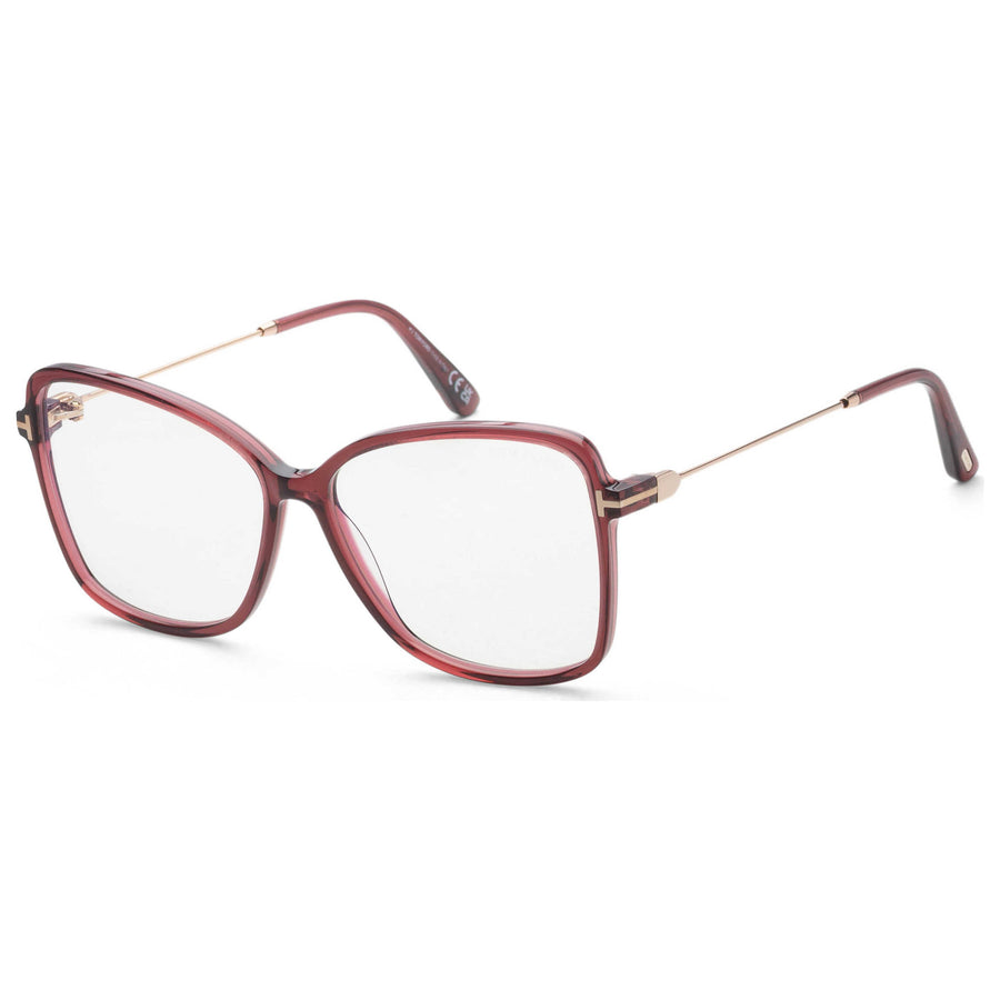 Preloved - Tom Ford Womens Fashion 55 Mm Shiny Bordeaux Eyeglasses Ft5953-B-069-55 One Color