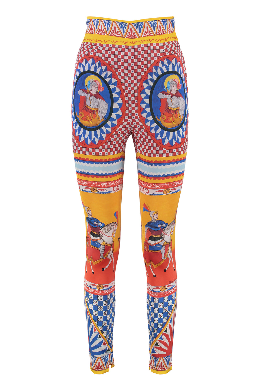 Leggings Carretto Print Multicolour Silk
