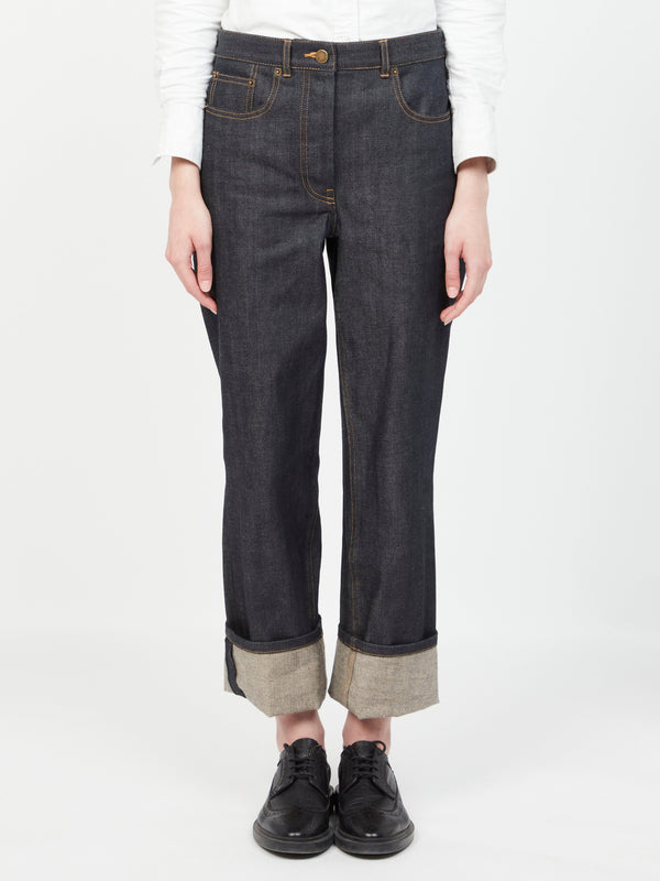 Thom Browne Japanese selvedge denim jeans in navy