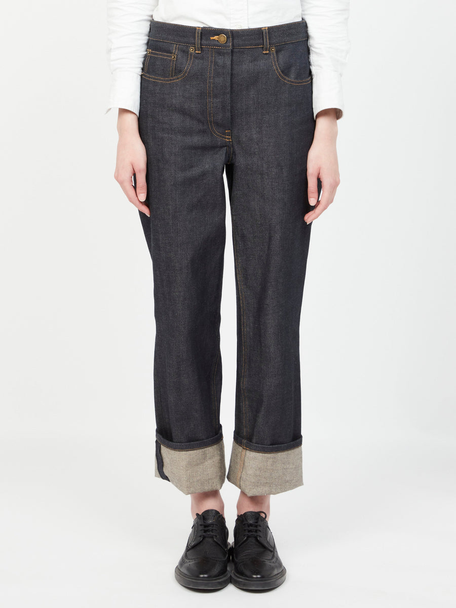 Thom Browne Japanese selvedge denim jeans in navy