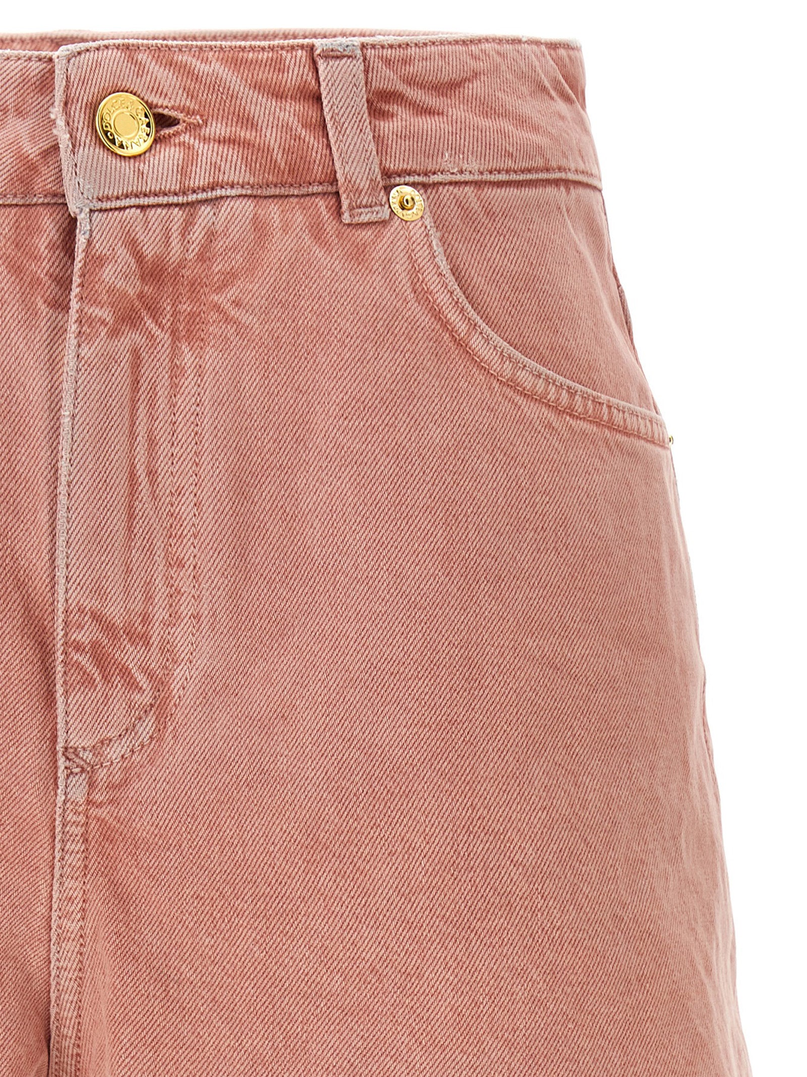 High waist shorts Pink Cotton Bermuda