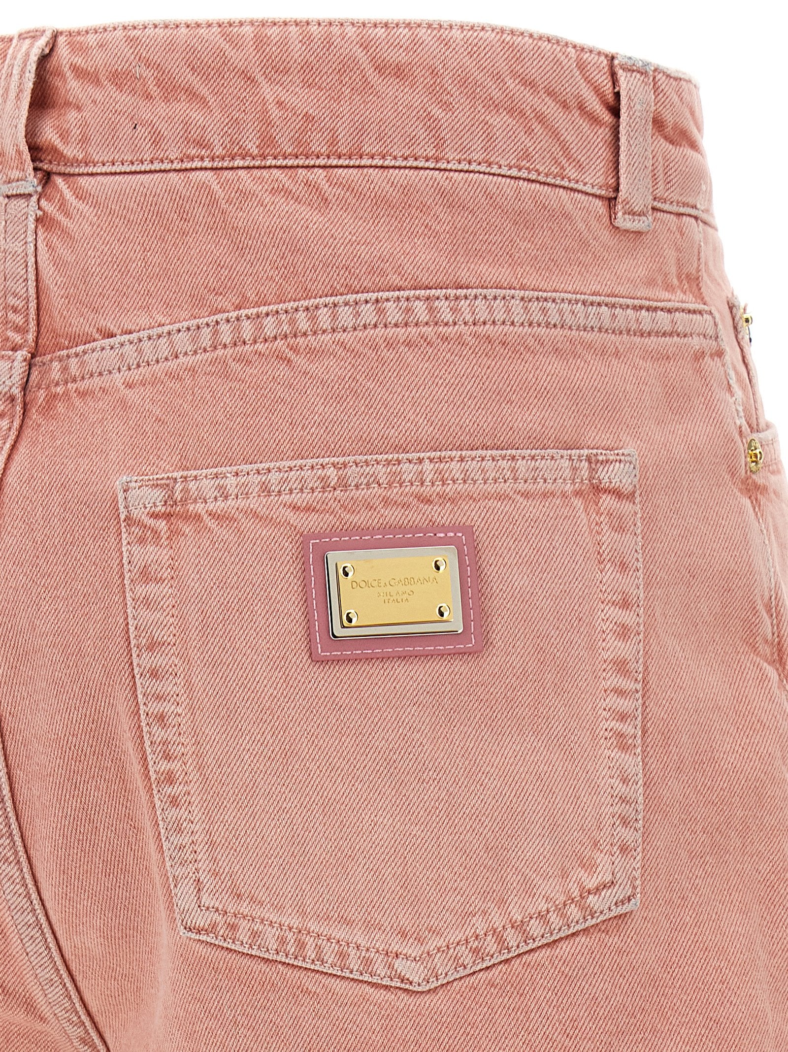 High waist shorts Pink Cotton Bermuda