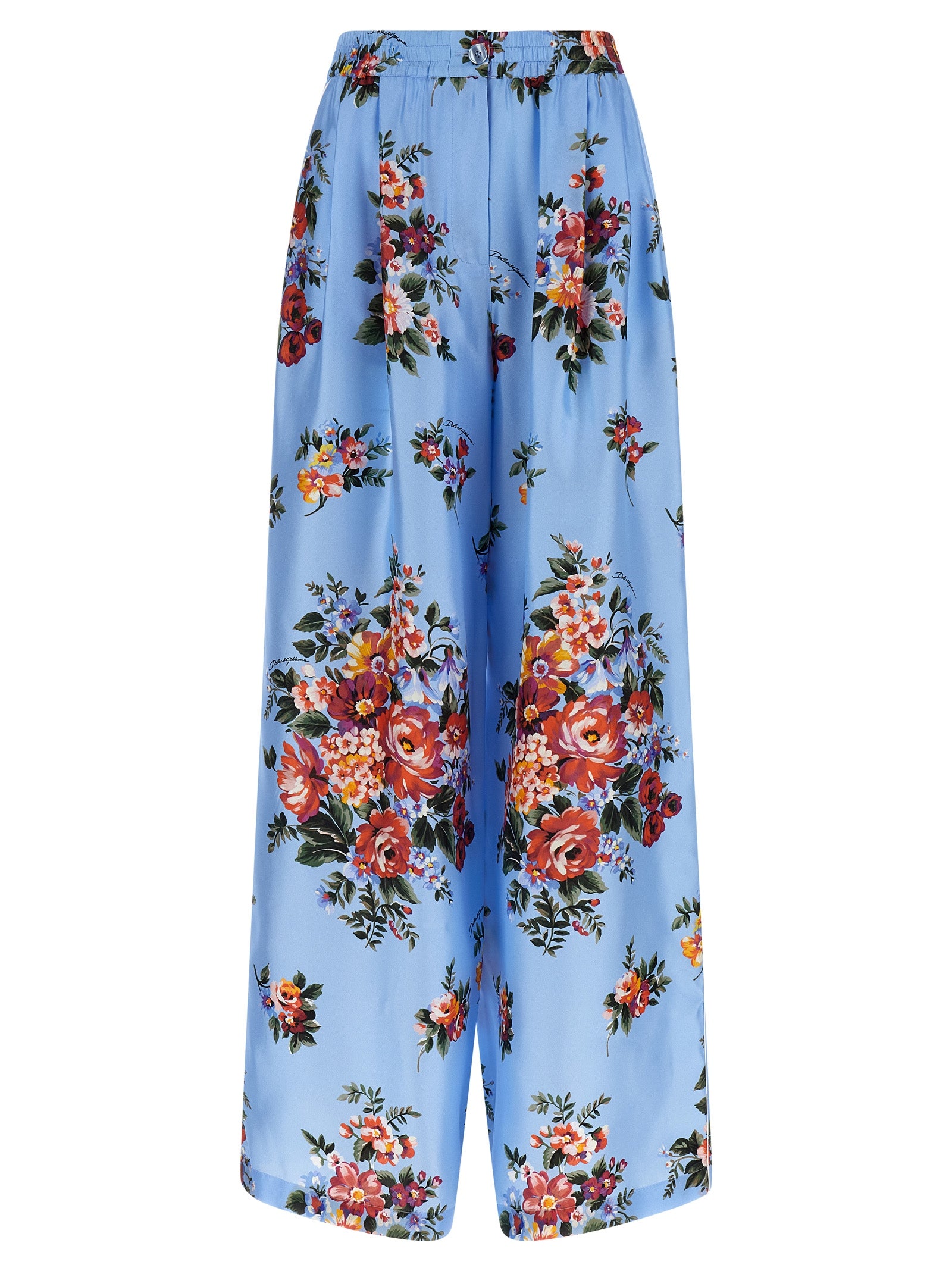 Dolce pants Light Blue Silk