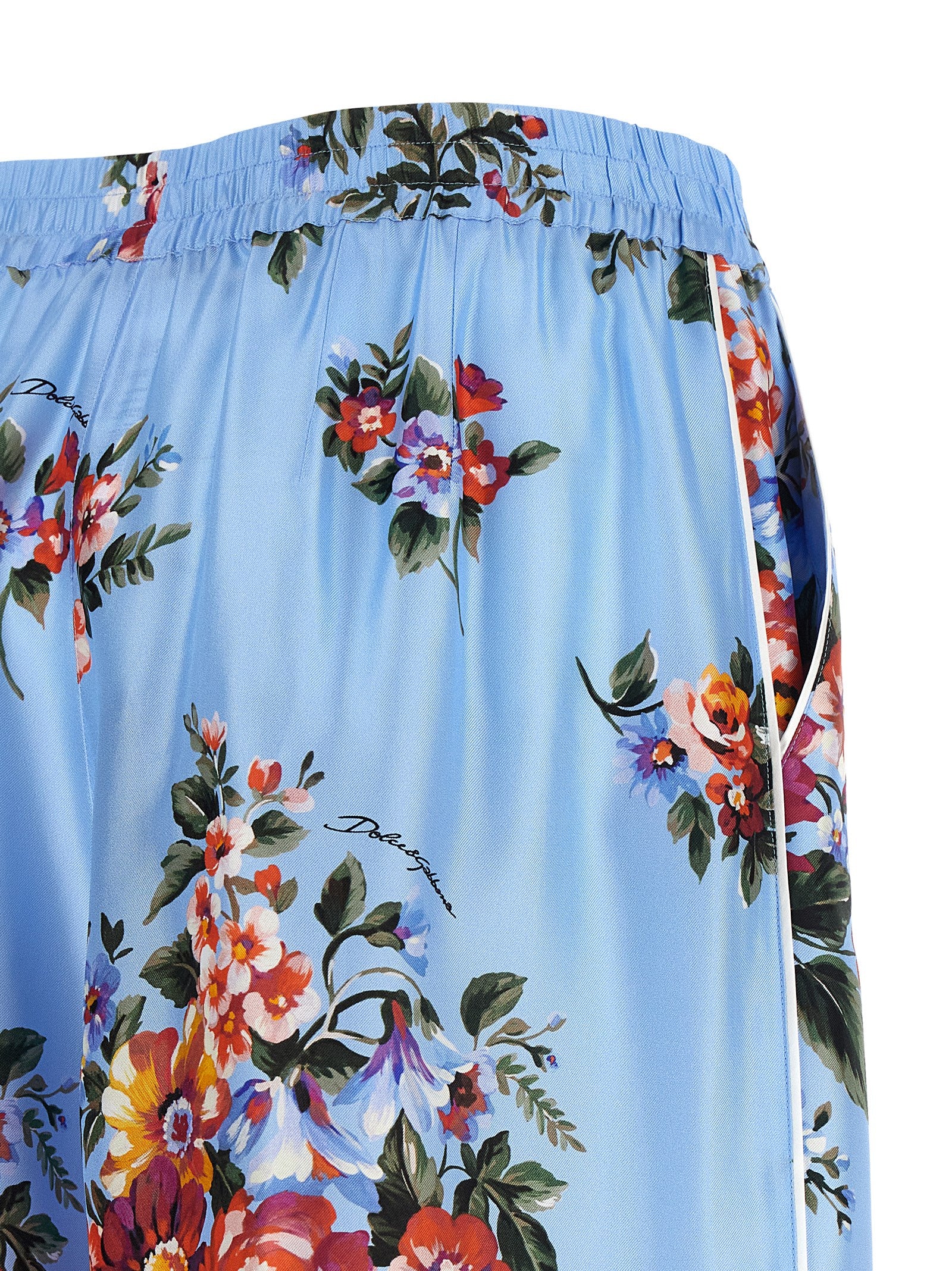 Dolce pants Light Blue Silk