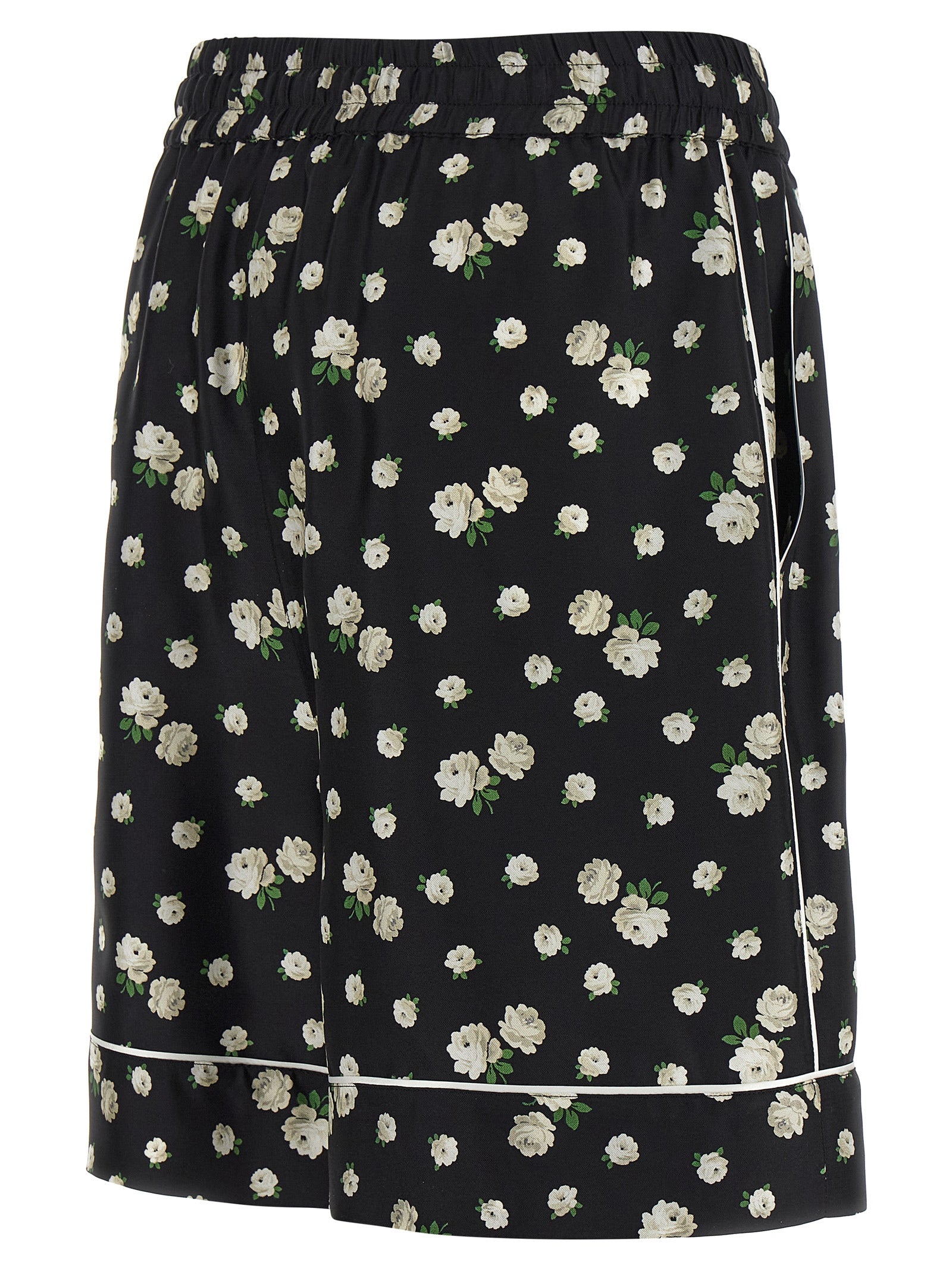 Vanity Bermuda Shorts Black Silk Bermuda
