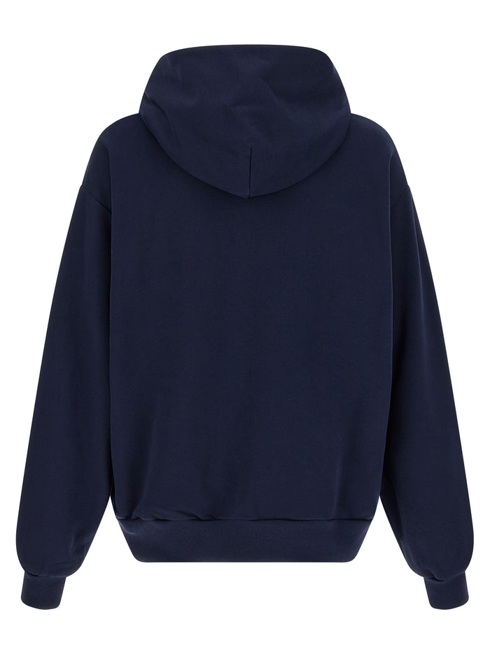 Marni Monolith hoodie Blue Cotton Sweatshirt