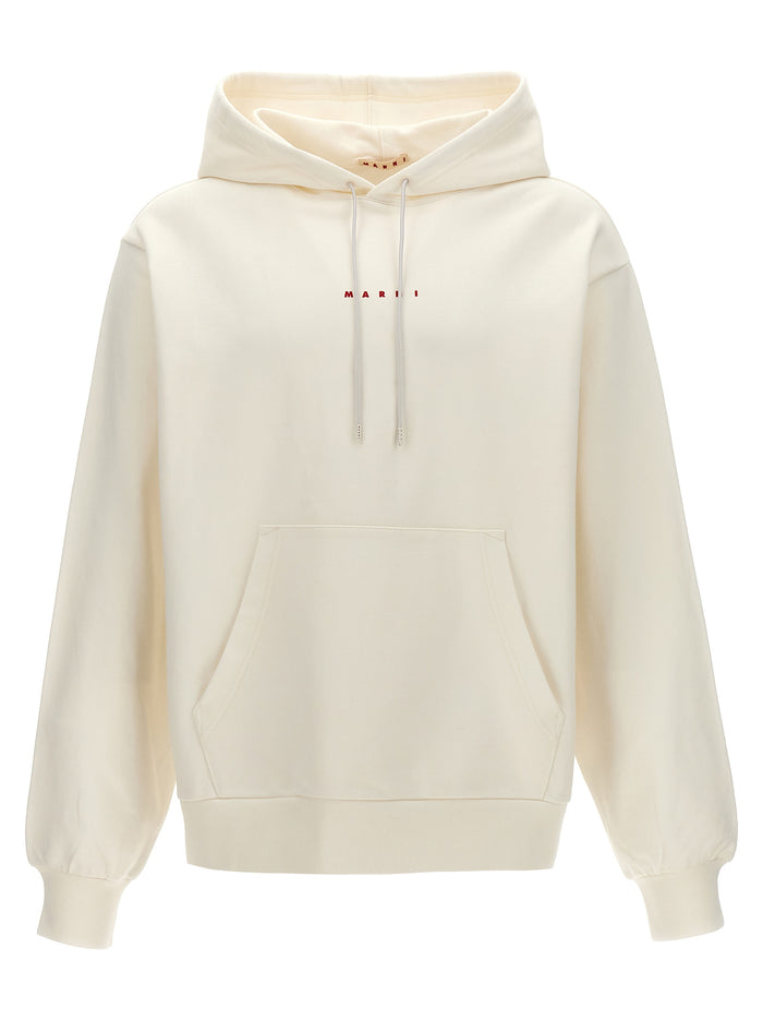 Logo hoodie White Cotton Sweatshirt