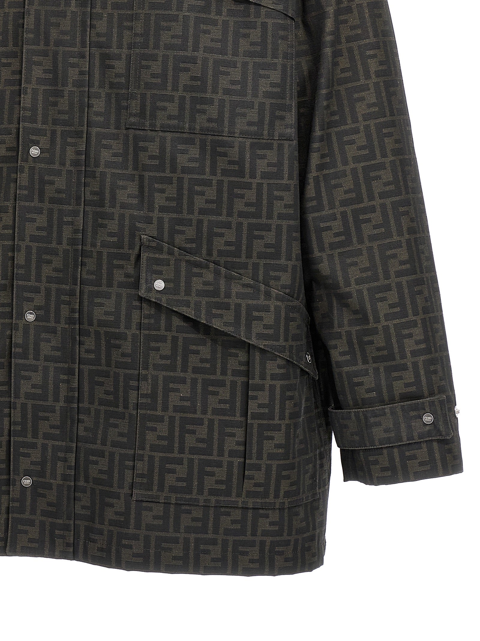 FF jacket Brown Polyester Down Jacket, Parka, Casual