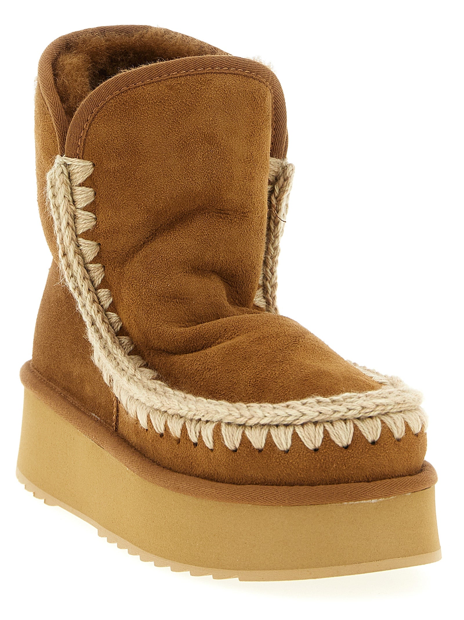 Platform boot ankle Brown Boots