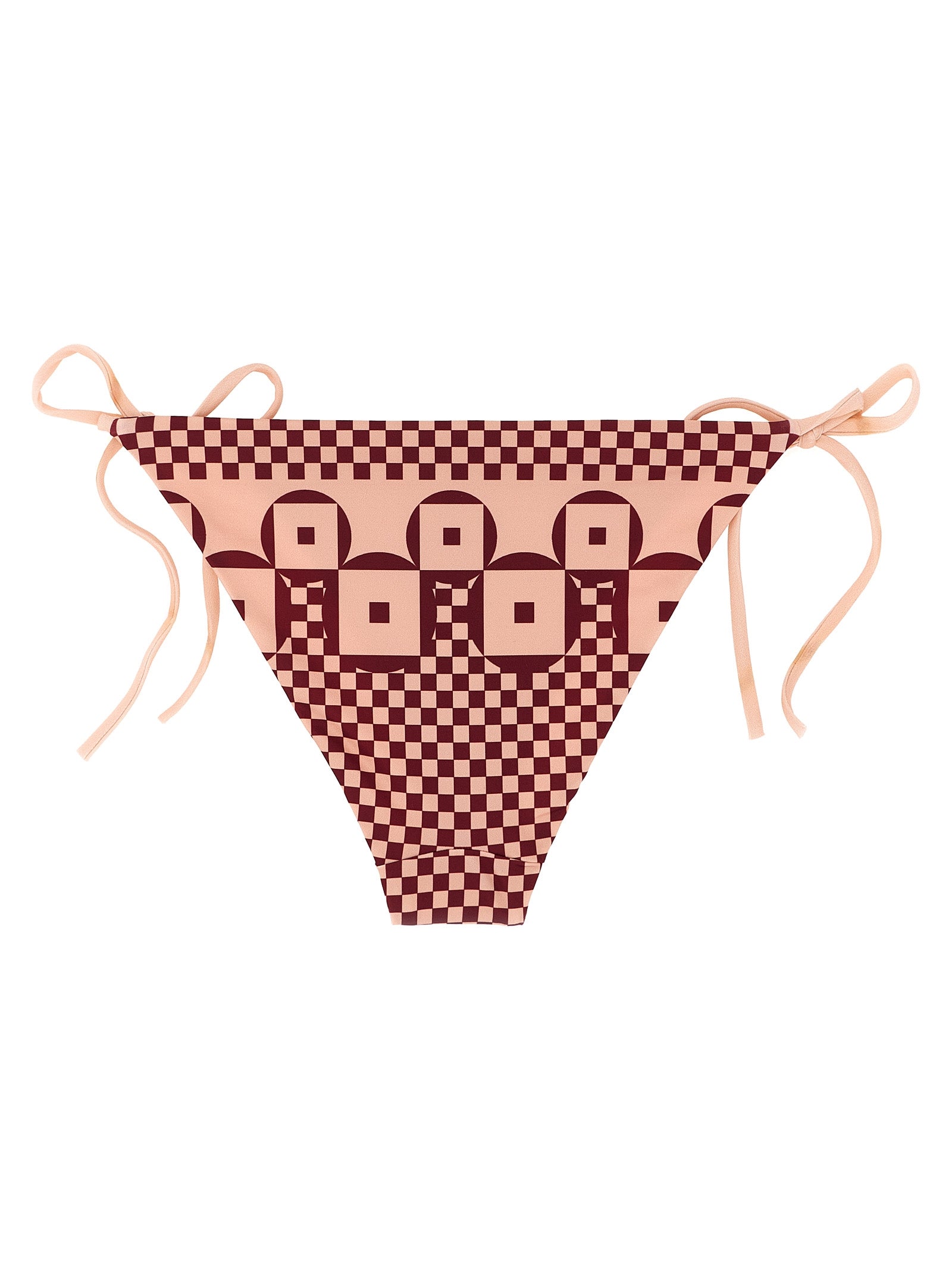 Micro patchwork bikini briefs Pink Polyamide Beachwear