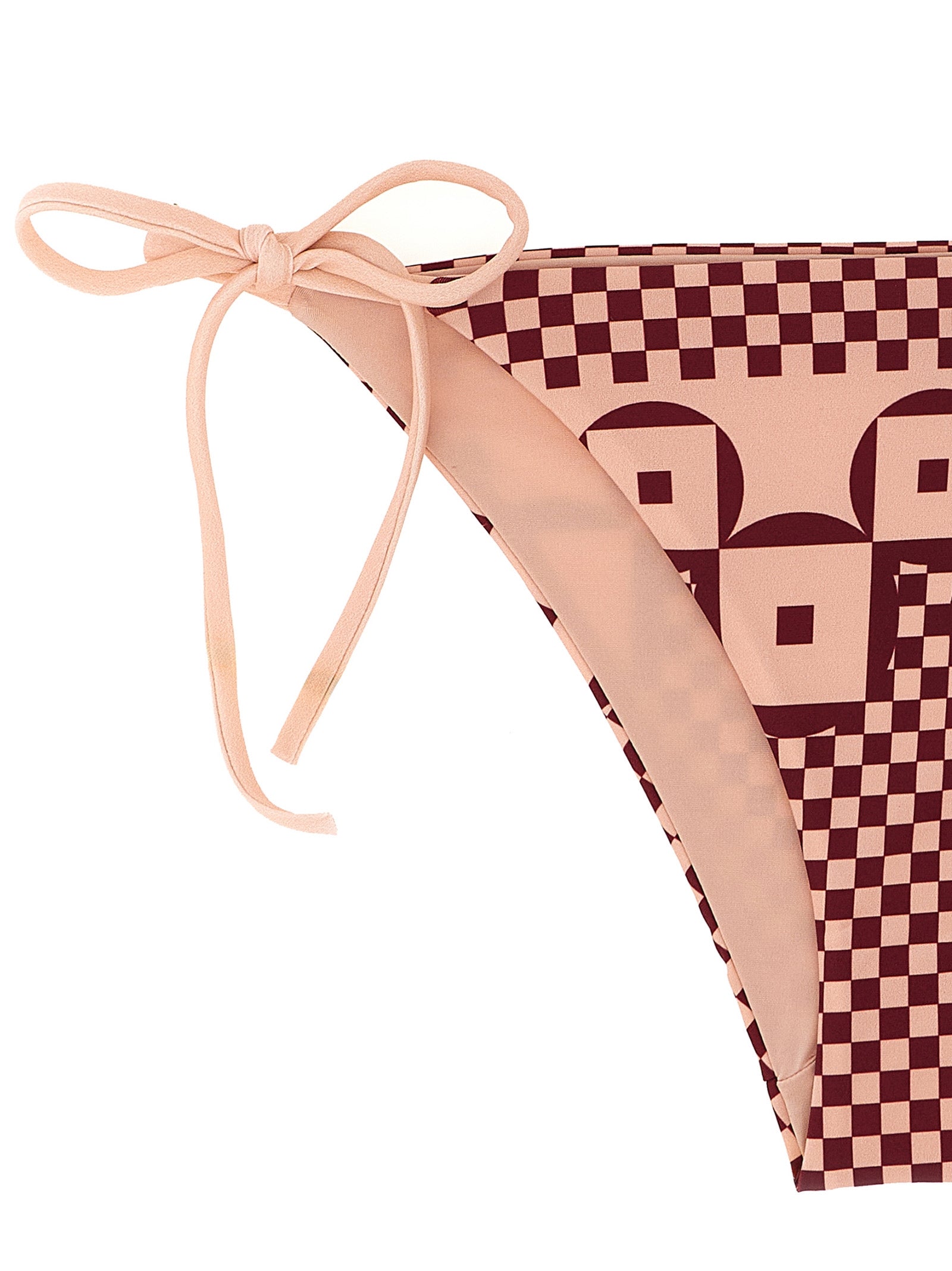 Micro patchwork bikini briefs Pink Polyamide Beachwear