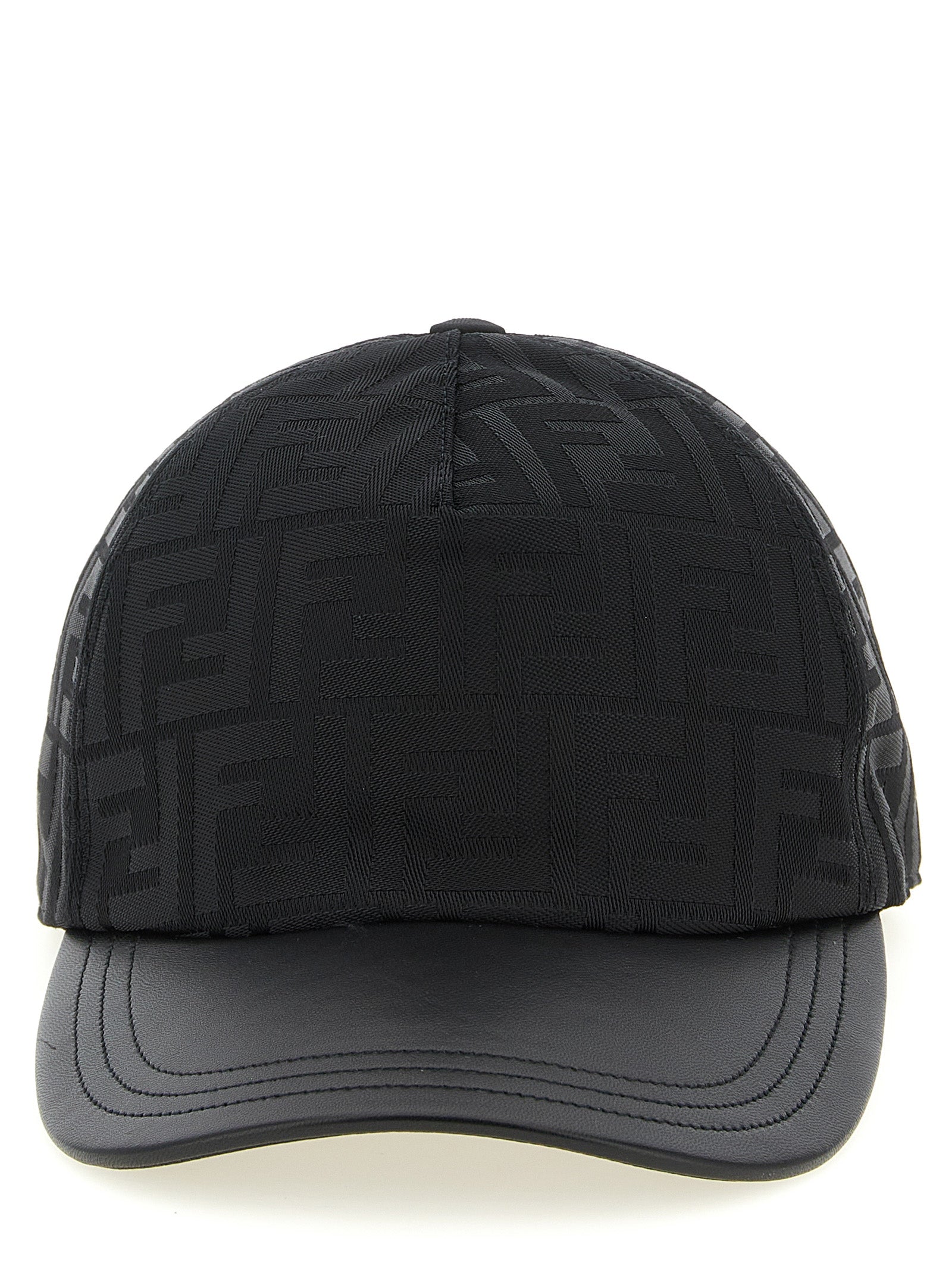 Ff Jacquard Cap Black Polyamide Hat