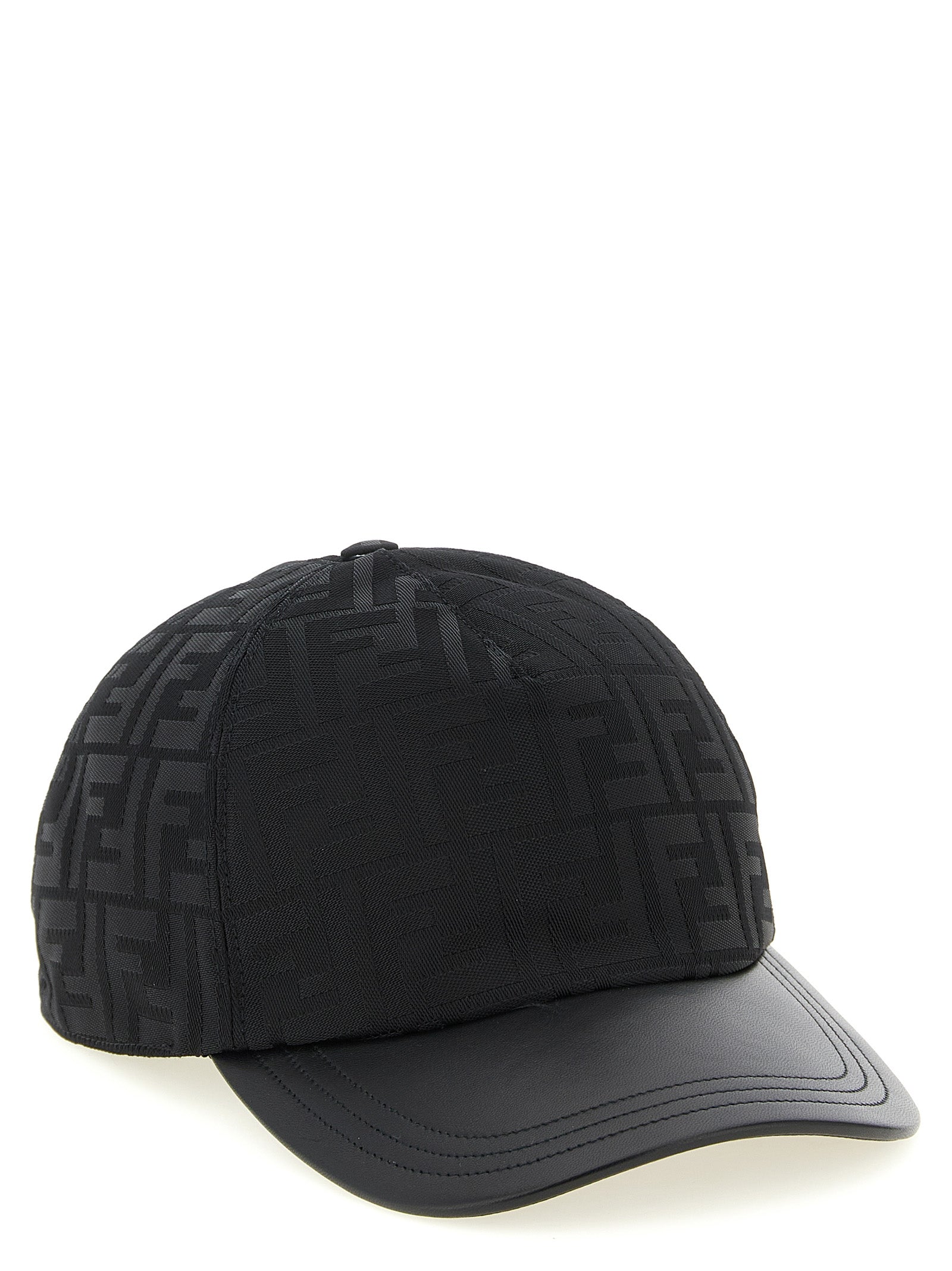 Ff Jacquard Cap Black Polyamide Hat