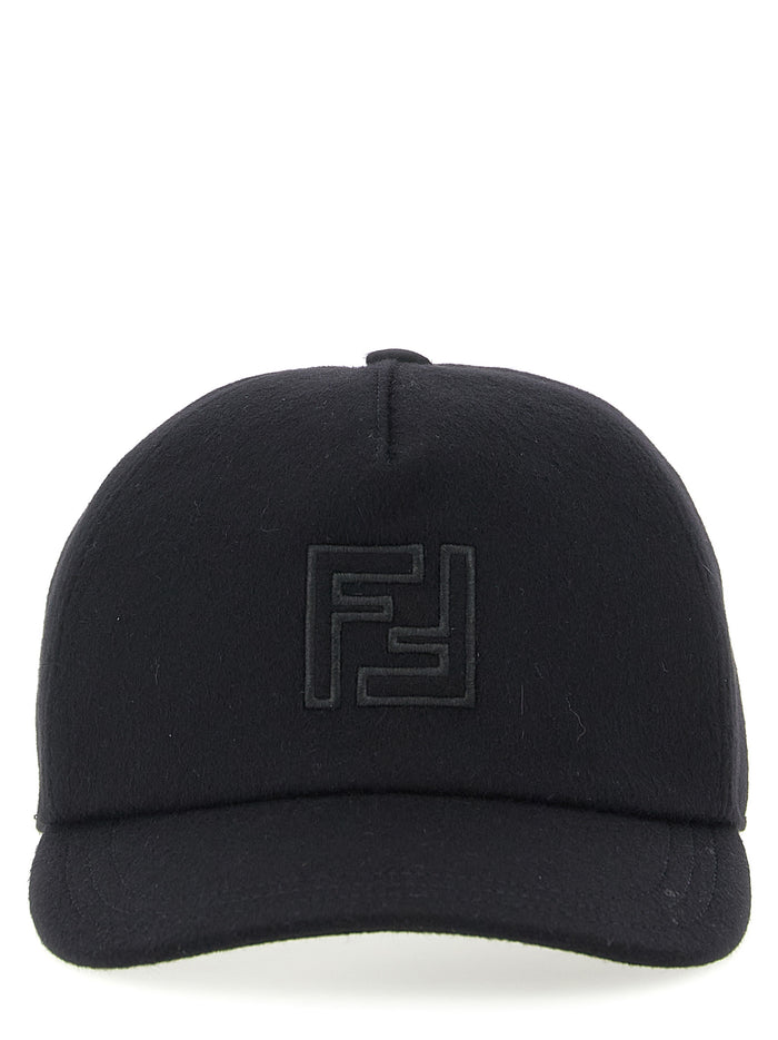Wool and cashmere hat Black
