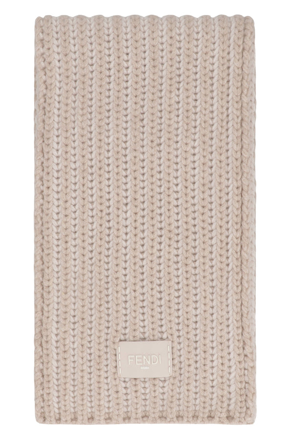 Scarf Camellia Wool-Cashmere Virgin Wool
