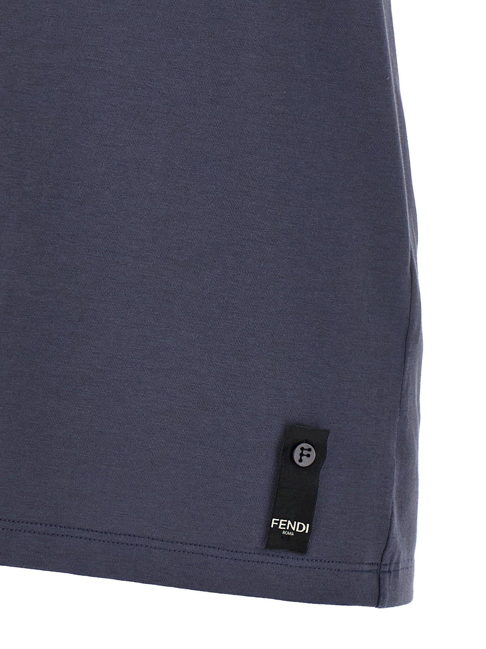 Postcards T-shirt Blue Cotton