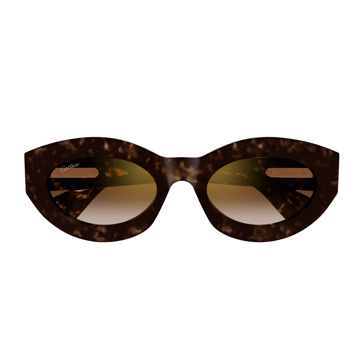 Cartier CT0638S Panthère C de 002 Havana Brown Recycled Acetate Occhiali Da Sole