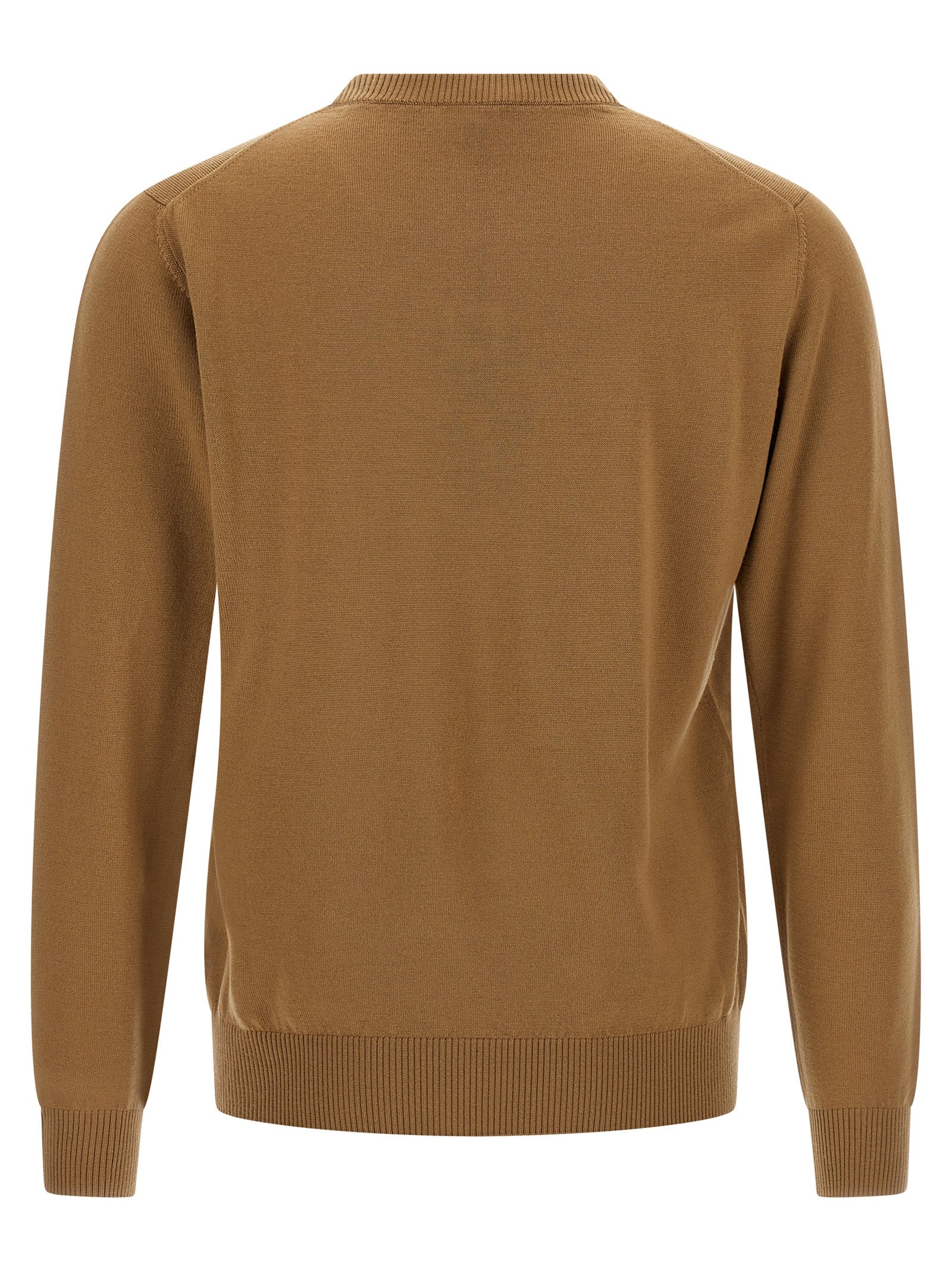 FF pocket sweater Beige Virgin Wool Polyamide Sweater, Cardigans
