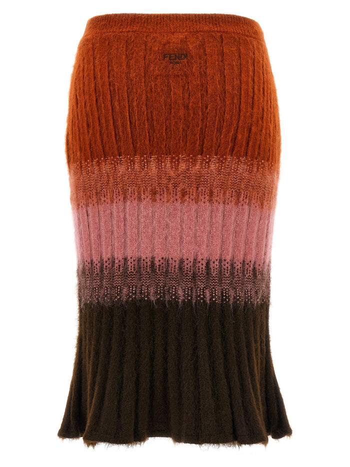 Wool skirt Multicolor Mohair Polyamide
