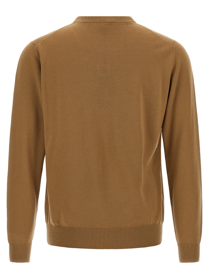 Wool sweater Beige Virgin Elastane Sweater, Cardigans