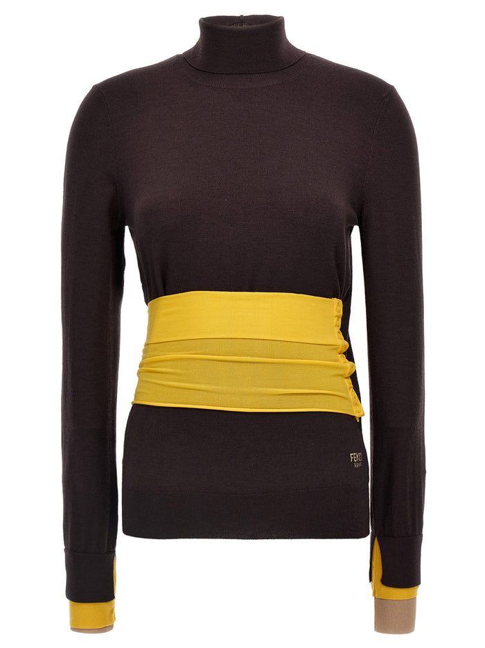 Wool turtleneck sweater Purple Virgin Sweater, Cardigans