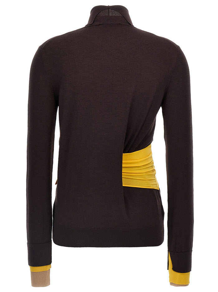 Wool turtleneck sweater Purple Virgin Sweater, Cardigans