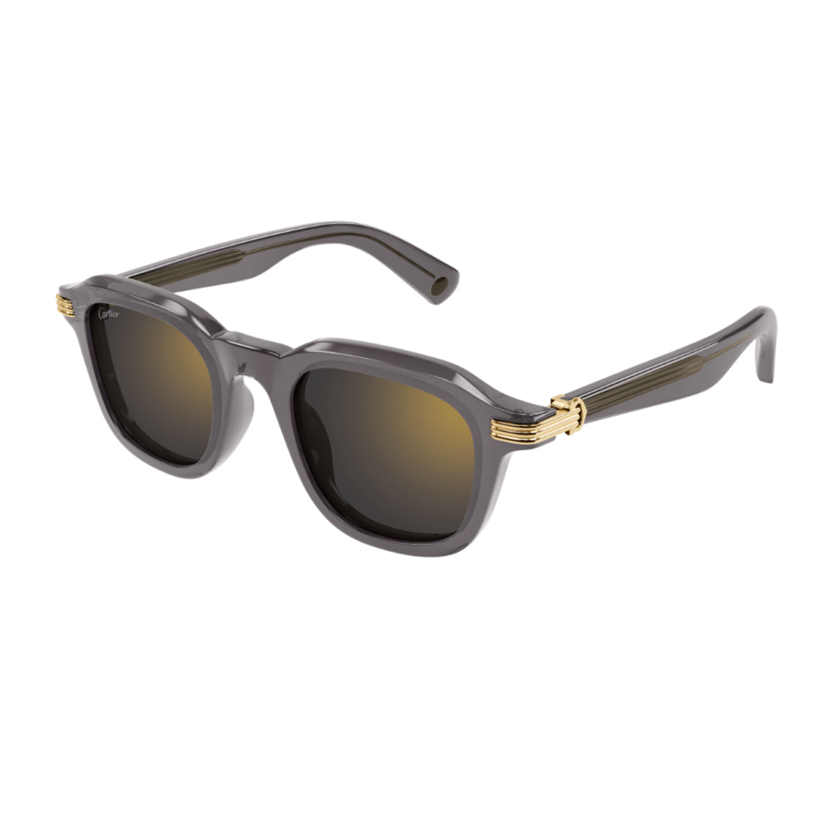 Cartier CT0536S Première de 003 Grey Grigio Acetate Occhiali Da Sole