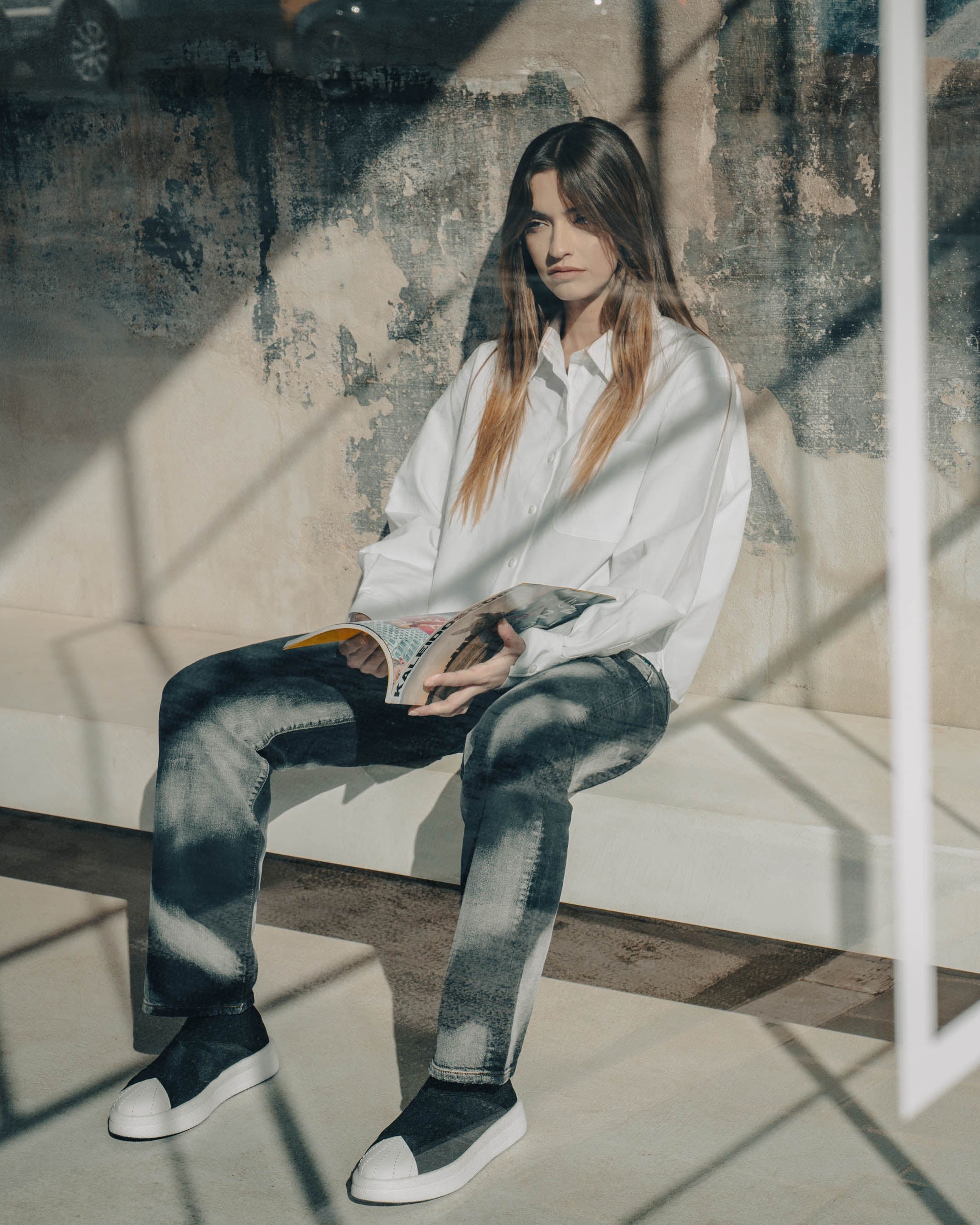 Foam X 01 White-black Everyday Sneakers