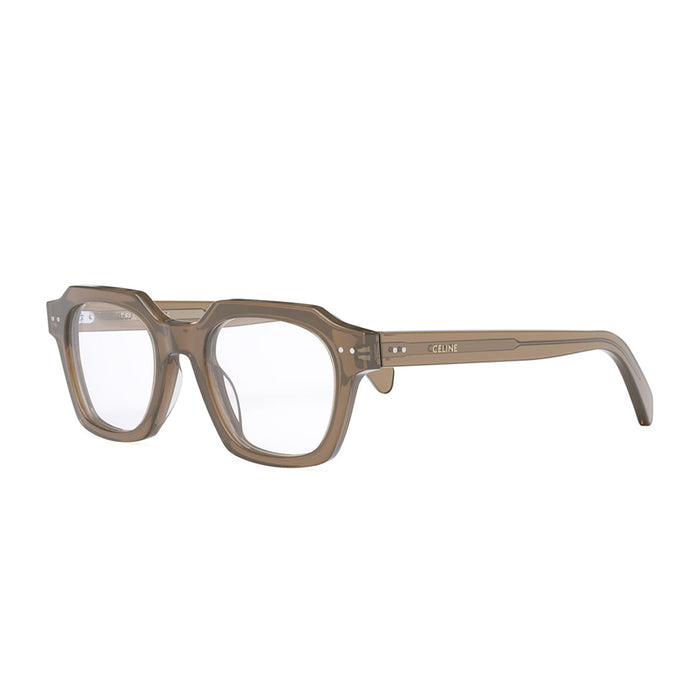 Celine CL50128I Thin 045 Marrone Trasparente Chiaro Acetate Occhiali Da Vista