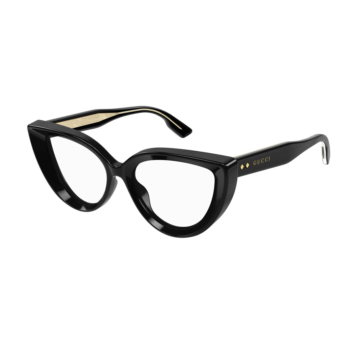 Gucci GG1530O Linea Rivets 001 Nero Acetate Occhiali Vista