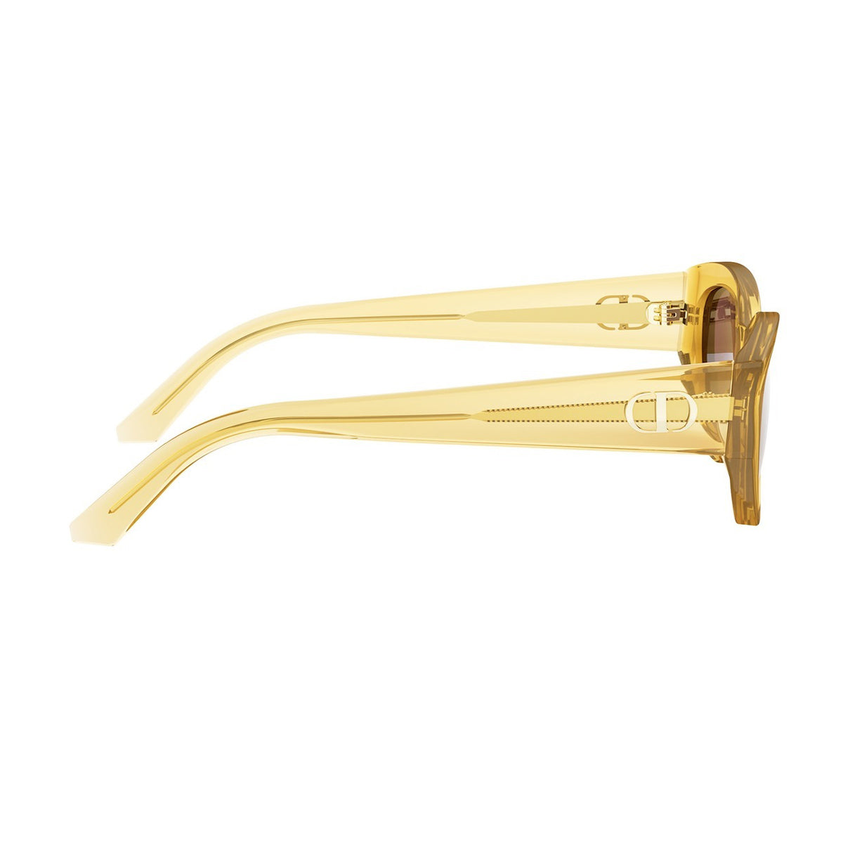 Dior DiorGlow B1I 66d2 Giallo Lucido Acetate Occhiali Da Sole