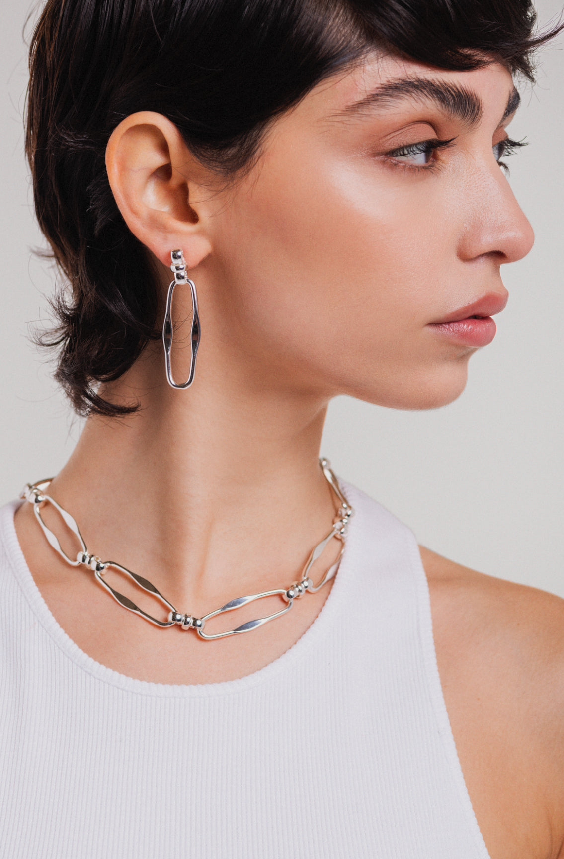 Earring Sylvie Silver __single__ Earrings