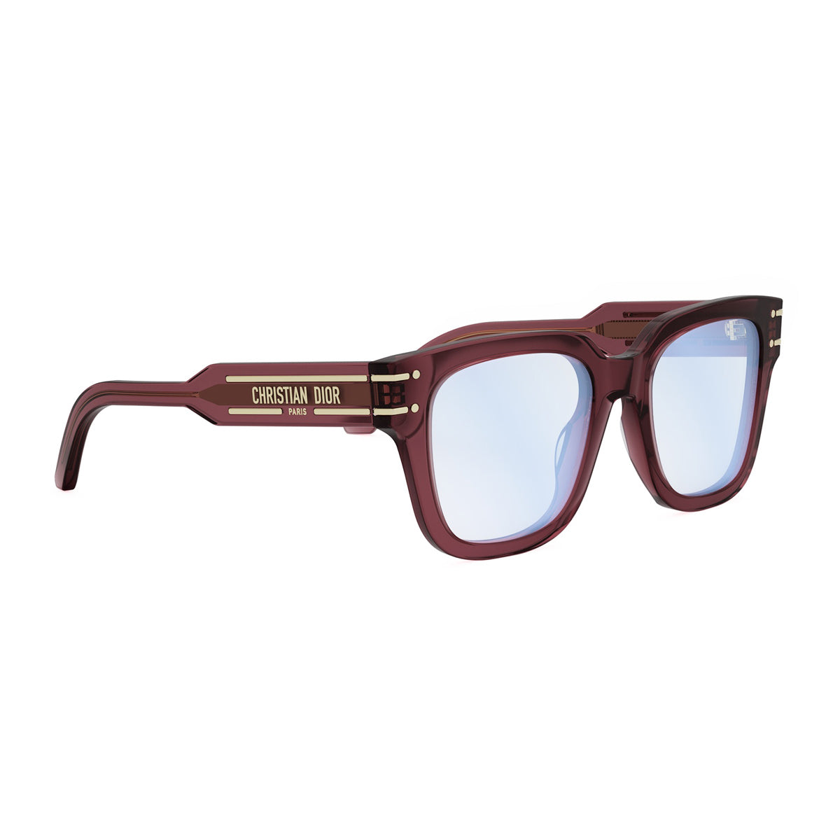 DiorSignatureO S5I 35BB Bordeaux Transparent Rosso Acetate Occhiali Da Vista