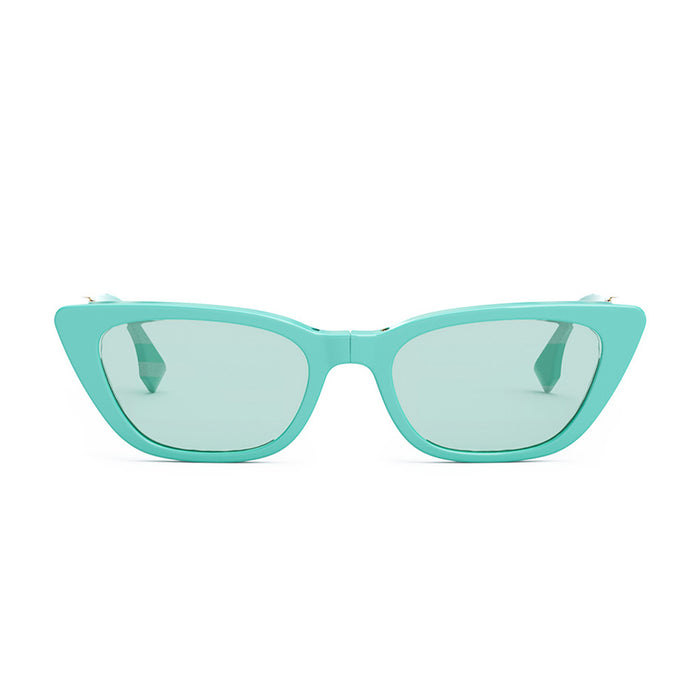 FE40089I 90X BAGUETTE Turchese Celluloid Occhiali Sole