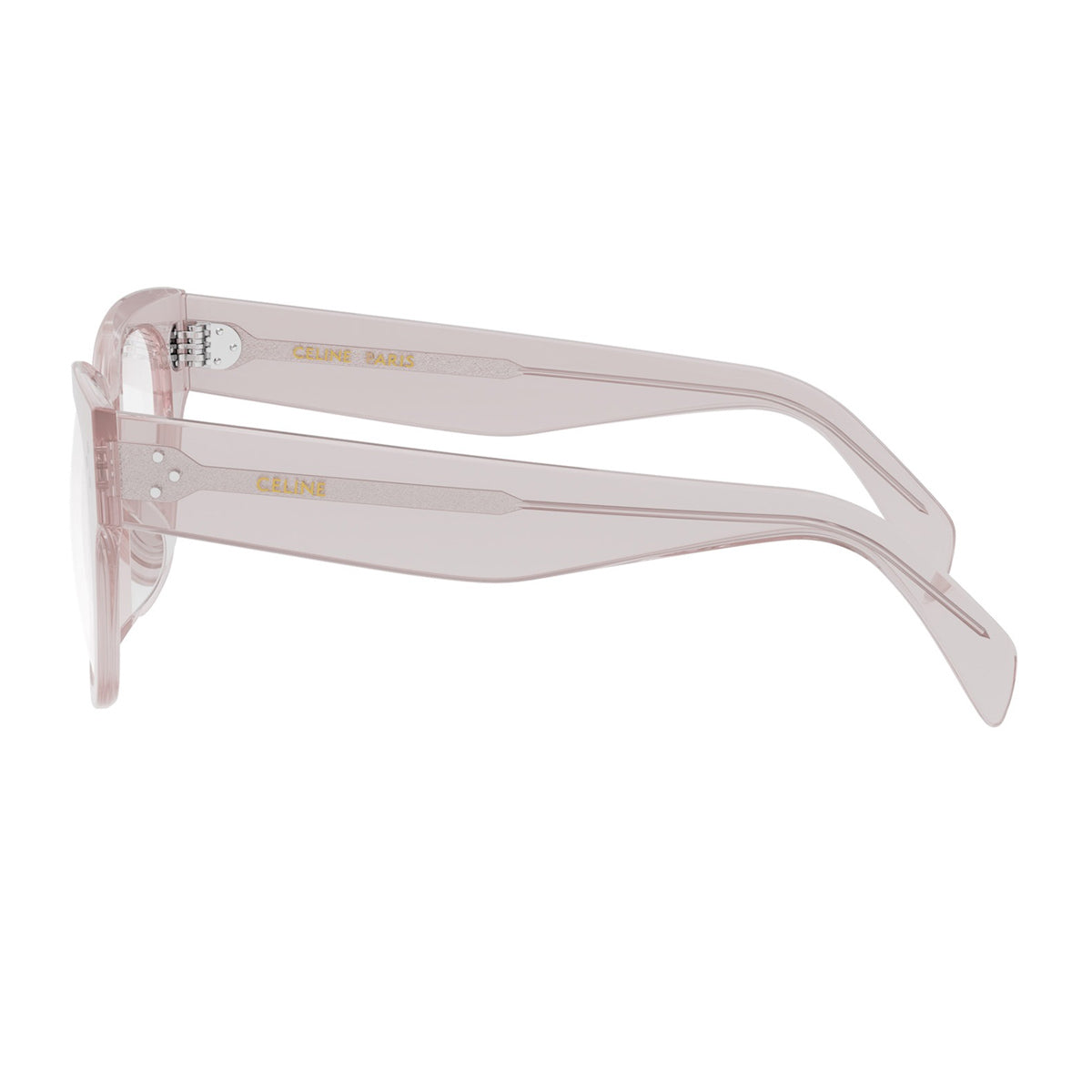 Celine CL50110U 3 Dots HD 072 Transparent Rose Rosa Acetate Occhiali Da Vista