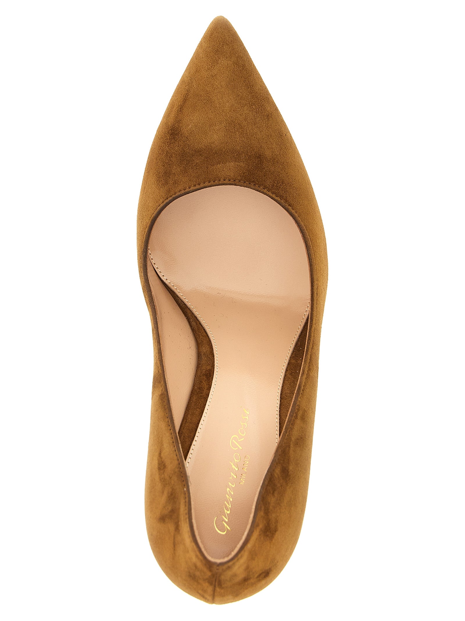 Gianvito pumps Brown Suede Leather (bos Taurus)