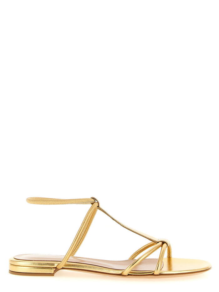 Lilo sandals Gold Lamb Leather (ovis Aries)