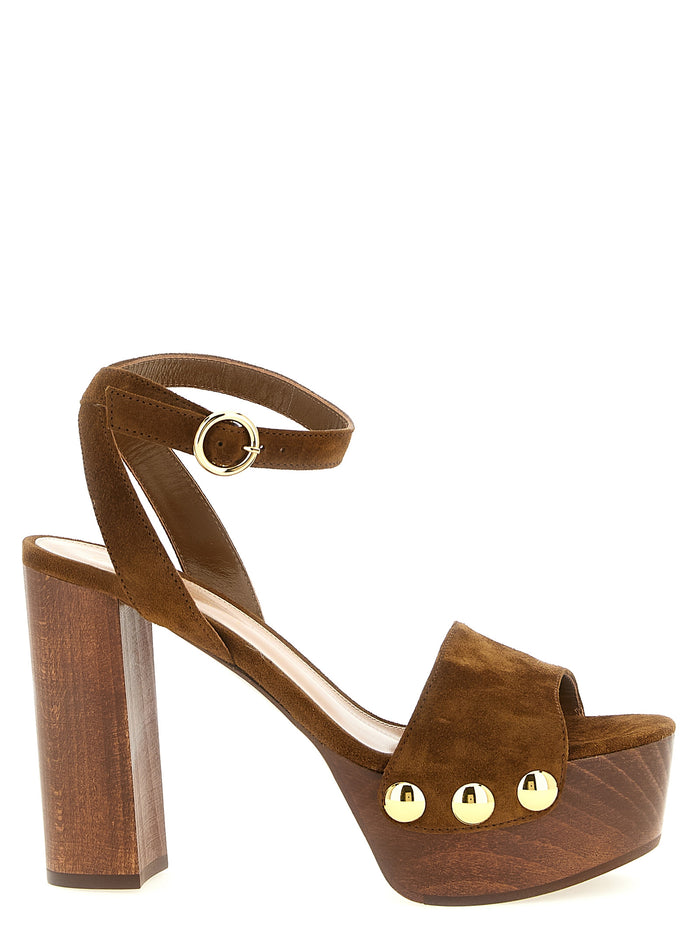 Ardéa sandals Brown Suede Leather