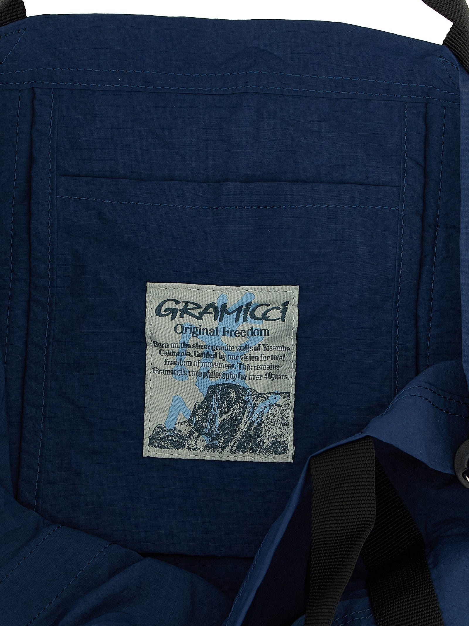 Nylon Packable Tote shopping bag Blue