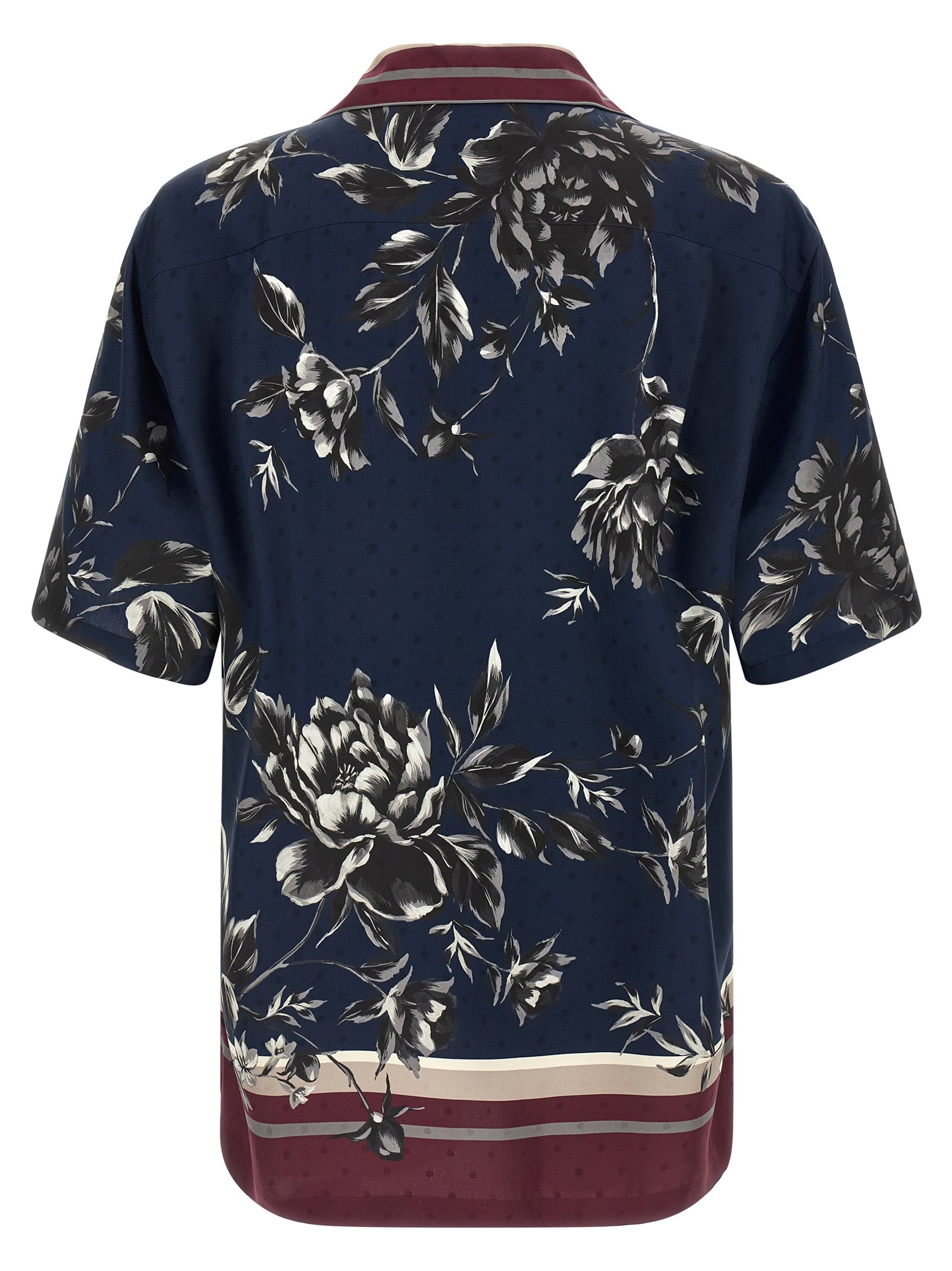Hawaii shirt Blue Silk Shirt, Blouse