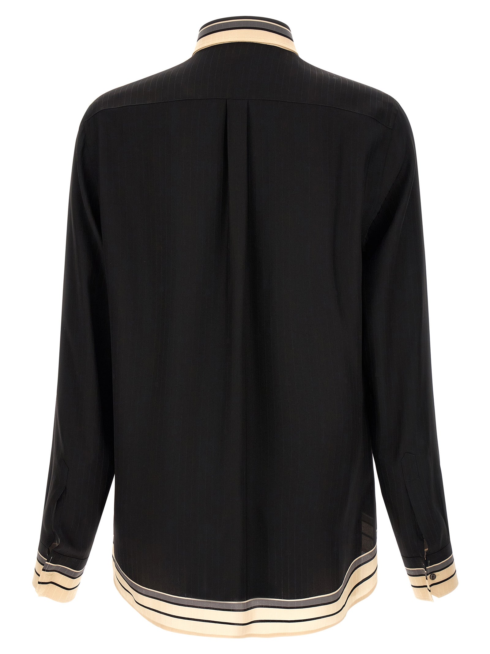Martini Shirt Black Silk Shirt, Blouse