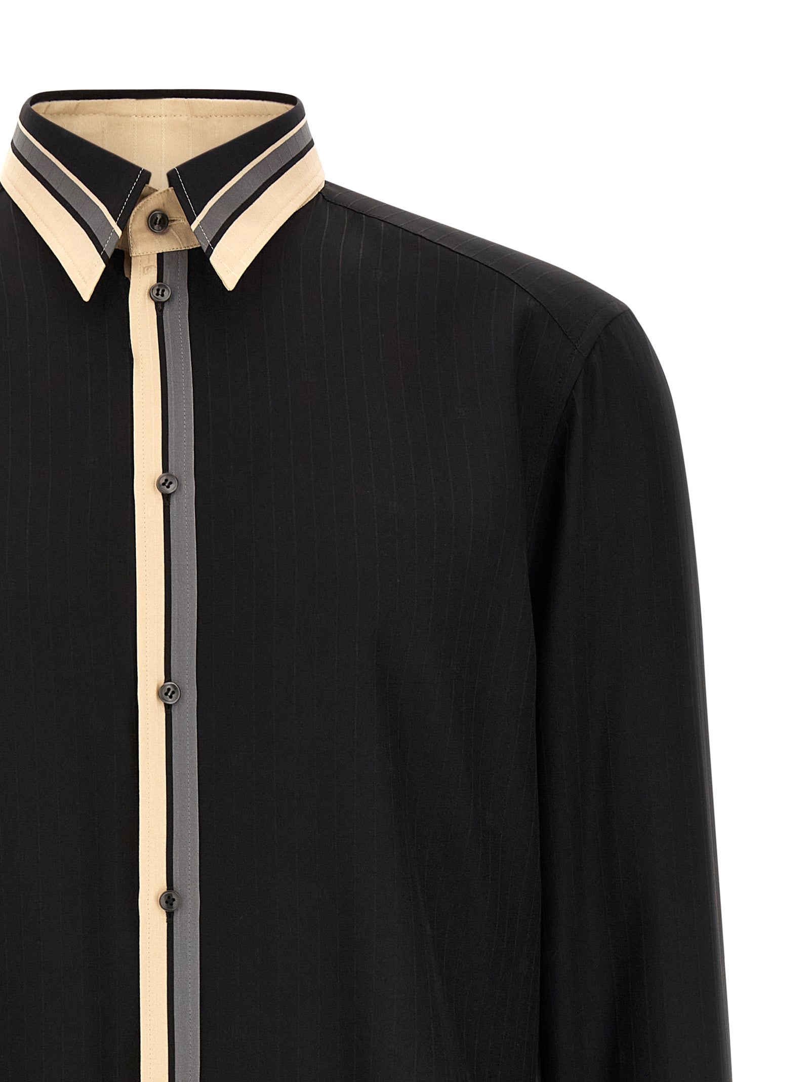 Martini Shirt Black Silk Shirt, Blouse