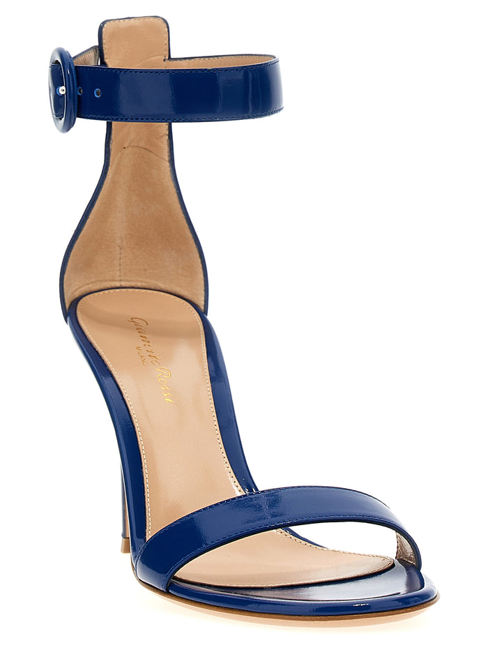 Portofino sandals Blue Goat Leather